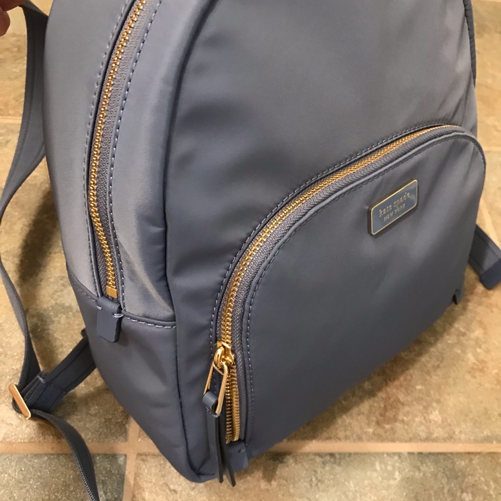 KATE SPADE NYLON MEDIUM BLUE BACKPACK BAG WKRU5913 - Picture 3 of 8